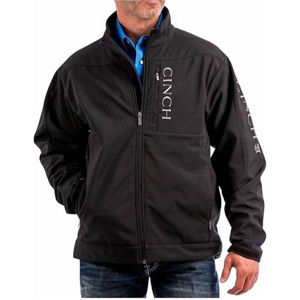 NEW CINCH bonded long sleeve jacket in black
